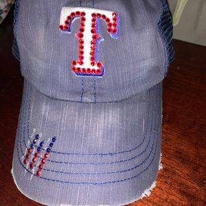 Texas Rangers Swarovski cap